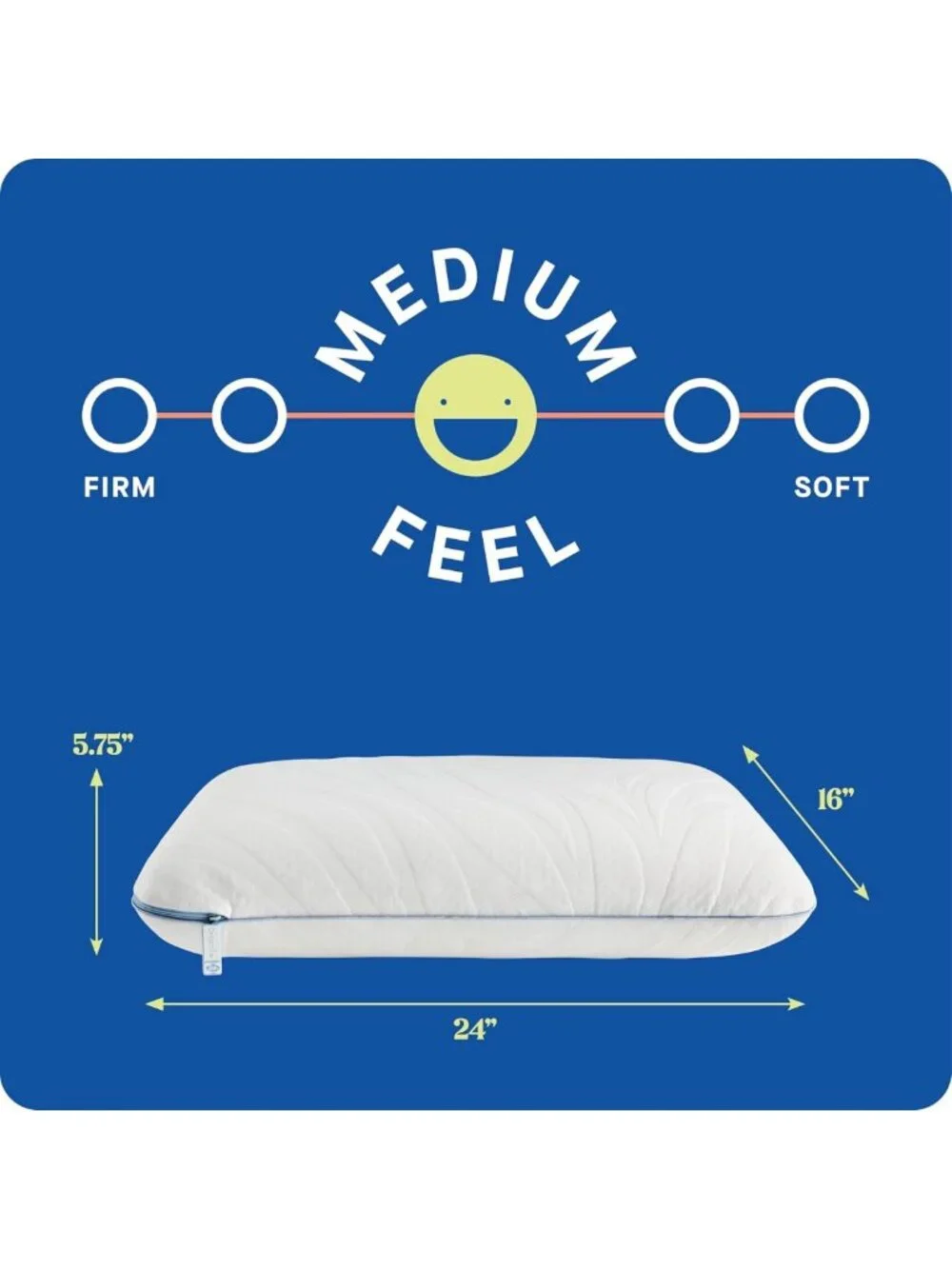 Queen Size Memory Foam Cooling Pillows with Washable Covers - 2 Pack, Soft